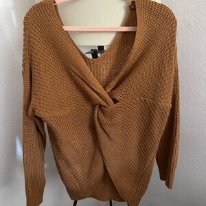Twist back sweater